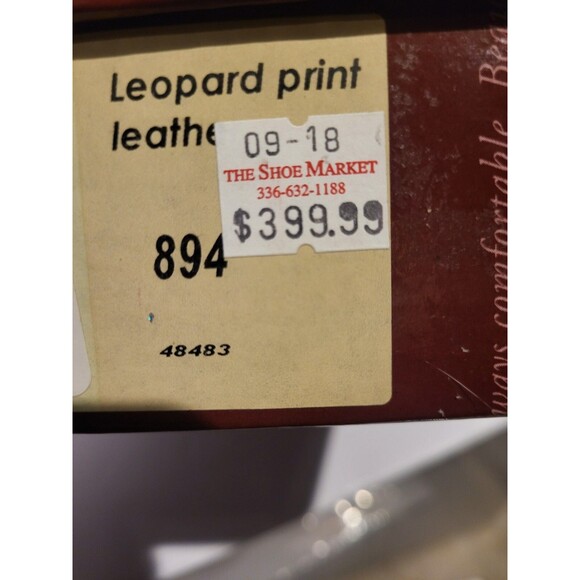 New Beautifeel 41 Leopard Animal Print Slip On Loafers Women's Soft Leather $400 - Picture 7 of 16